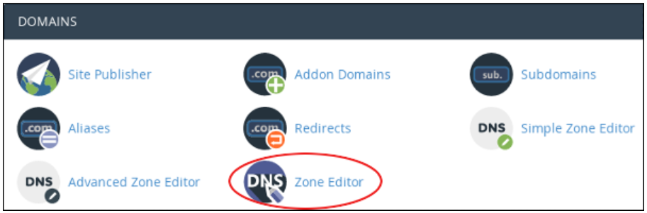 zone editor cpanel